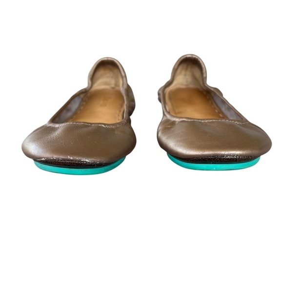 Tieks by Gavrieli Metallic Bronze Leather Ballet Flat Size 11 GUC - Picture 4 of 12